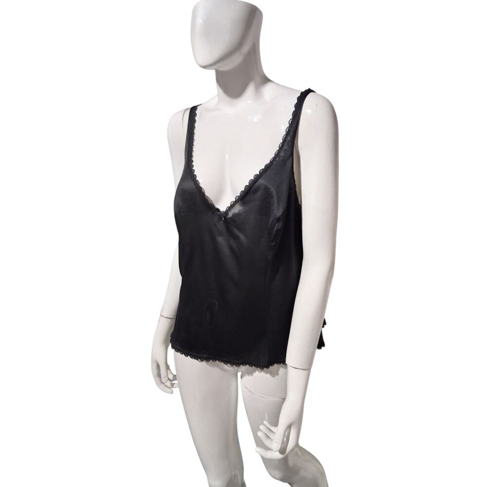 Y2k Vtg Warners Whimsigoth Witchy Women's‎ size 40 Black Lace Gothcore Cami Top